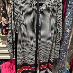 TH patriotic & gold midi dress